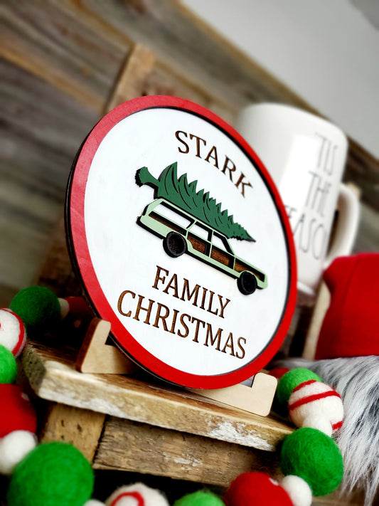 Personalized Family Christmas sign