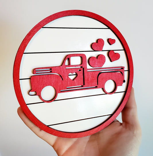 Truck w/ Hearts sign