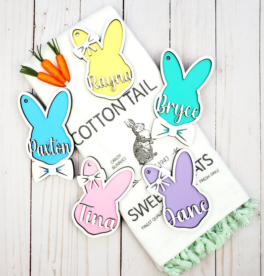 PERSONALIZED Bunny Tags