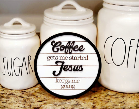 Coffee and Jesus sign